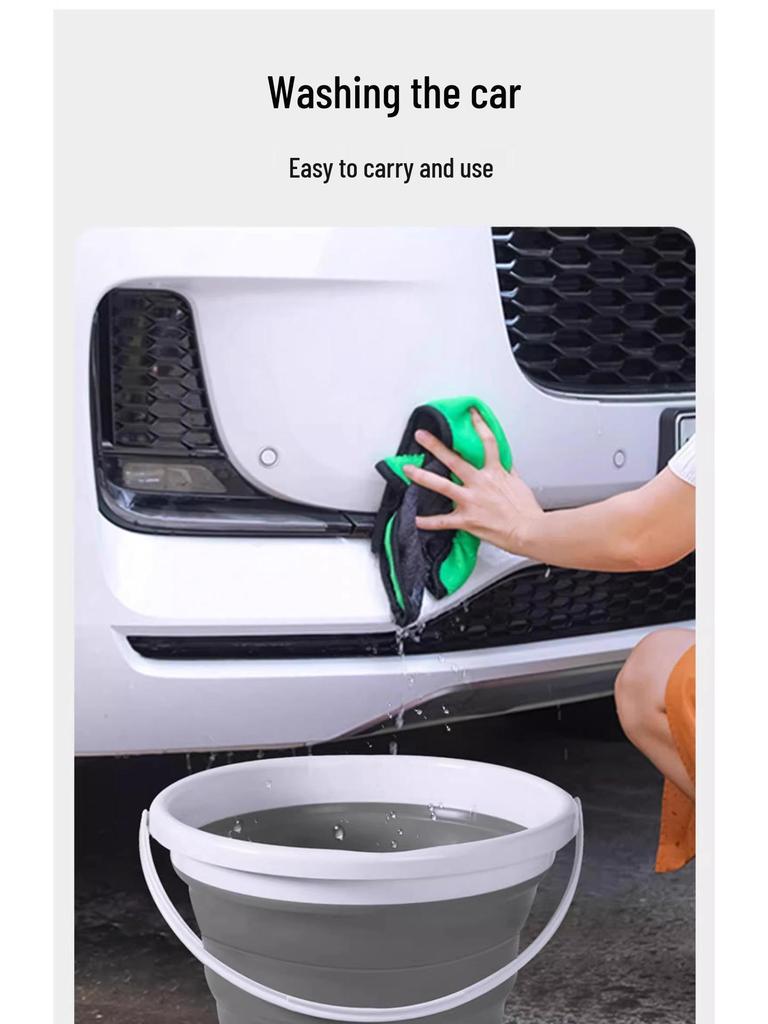 TikTok Trend: Portable Foldable Bucket for Travel & Outdoor Use