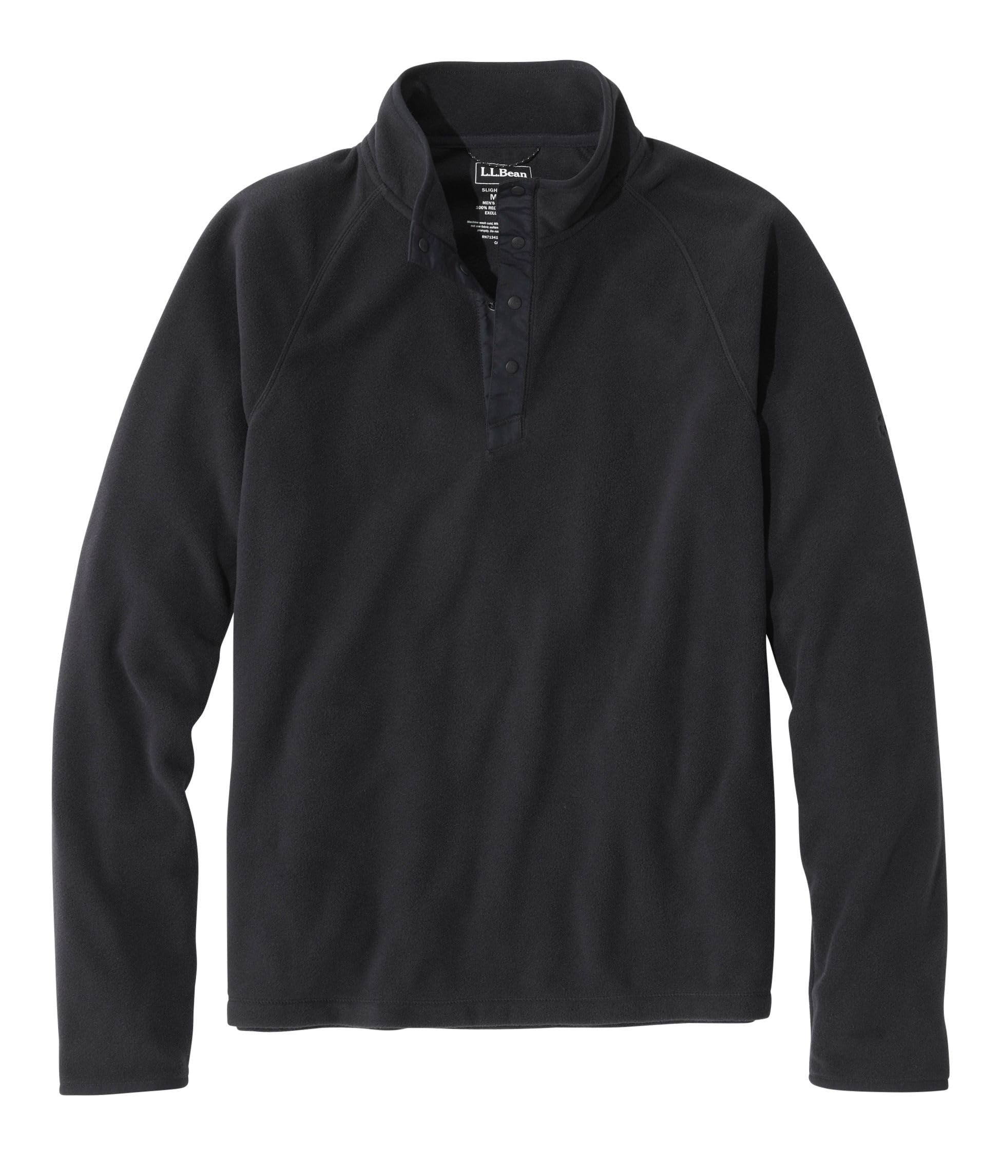 

LL Bean Access Fleece US Midnight 1000294060 Men s All-Season Pullover, Fit, Regular, Medium, Black,