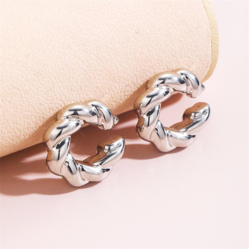 

Винтажные геометрические серьги-клипсы для женщин, модные глянцевые серьги-клипсы в форме буквы C, без пирсинга, поддельные хрящи, ювелирные изделия, аксессуары