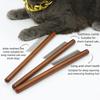 Stainless Steel Pet Hair Remover Comb with Wooden Handle for Cats Dogs Flea Tick Grooming Tool