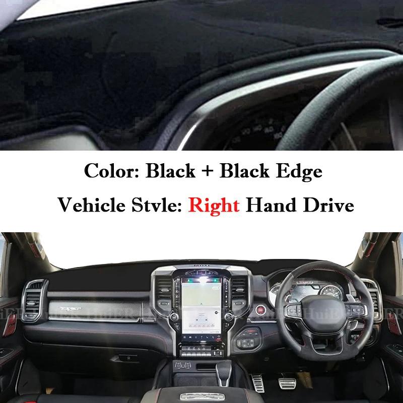 For Dodge Ram 1500 2500 3500 2019-2025 Car Dashboard Pad Sunshade Cover Dashmat Protect Mat Anti-Slip Carpet Interior Accessory