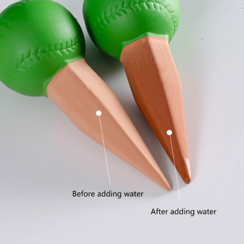 4Pcs Plant Watering Devices Self Watering Spikes Plant Waterer Self Watering Terracotta Spikes Automatically Water