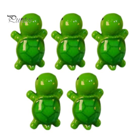 Resin Turtle Decorations 5Pcs Mini Refrigerator Magnet, Colorful Tortoise Fridge Decorative Animal Magnets Home Office Kitchen Locker Accessories