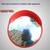 Wide-Angle Convex Mirror for Indoor/Outdoor Corner Parking Lot Use