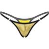 Womens Shiny Low Rise Micro Thong Elastic Waistband G String Underwear Bikini Swimwear