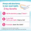 Sofy Synchro Fit Sanitary Pad Booster 12pcs X5 Packs Flushable Absorbent Pad Insert for Heavy Flow Day Use Japan