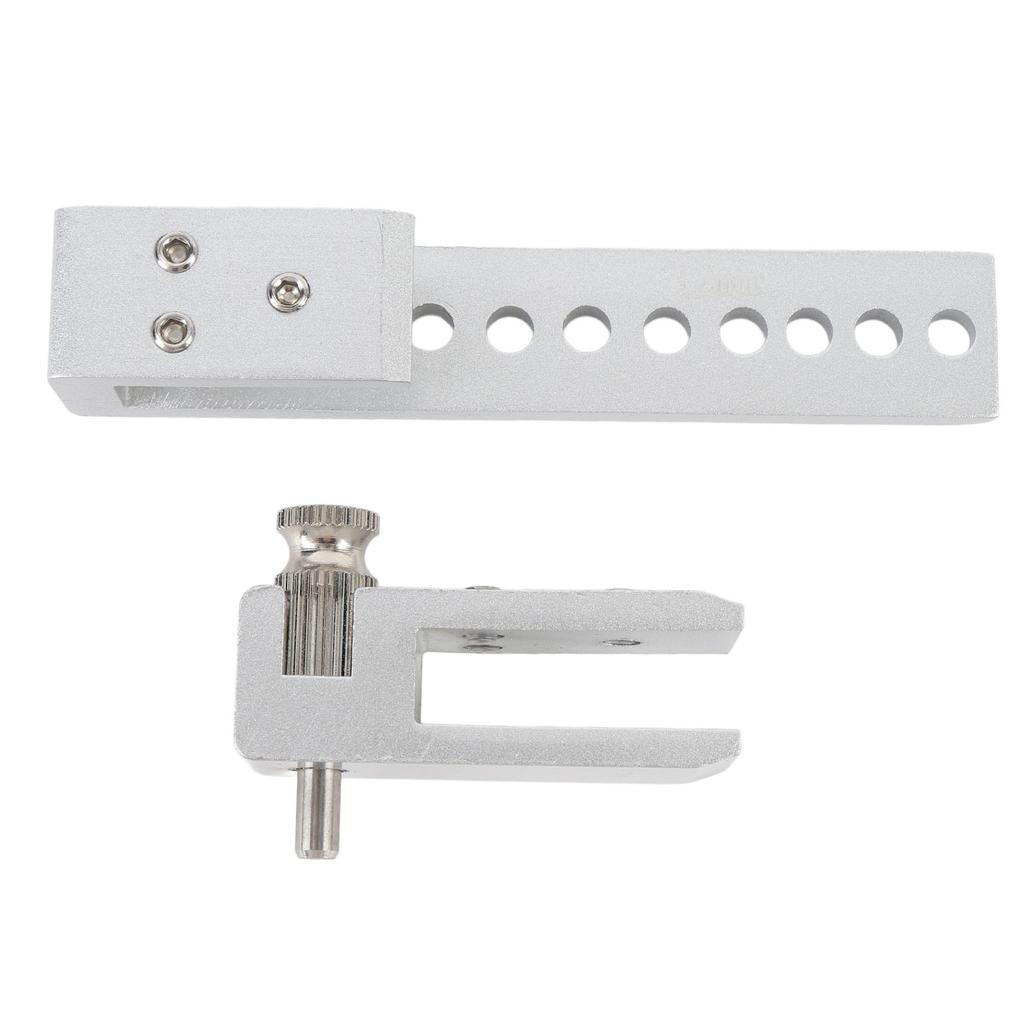 Schiebeglastürschloss 12 Löcher Begrenzung Metall Sicherheitsriegel für Zuhause Hotel Badezimmer Rahmenlos