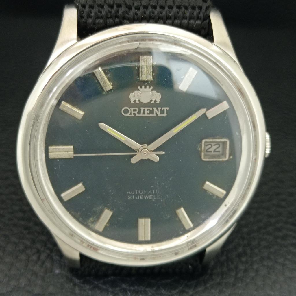 RARE VINTAGE ORIENT AUTOMATIC 46941 JAPAN MENS ORIGINAL DIAL WATCH A704812-1