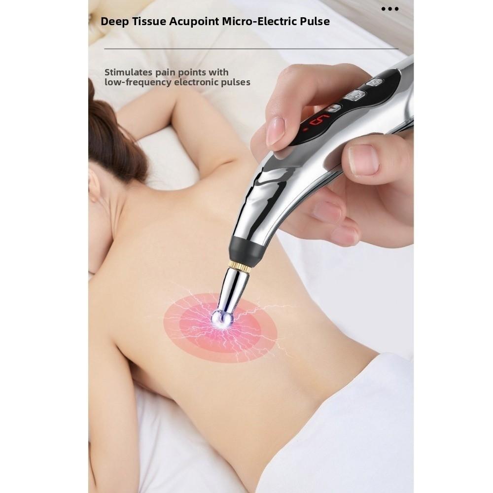 5 Heads Electronic Acupuncture Pen Acupuncture Electric Massage Pen Acupuncture Point Pen Neck