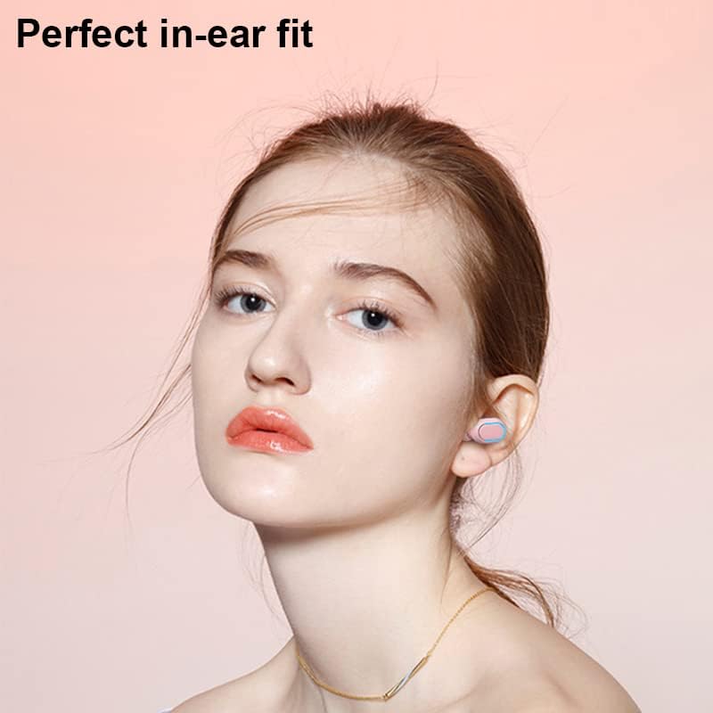 1pcs Wireless Bluetooth 5.0 Rechargeable IPX5 Water & Sweat Resistant In-Ear Headphones with Mic,Touch Control,Smart LCD Charging Case,3D Stereo Bass