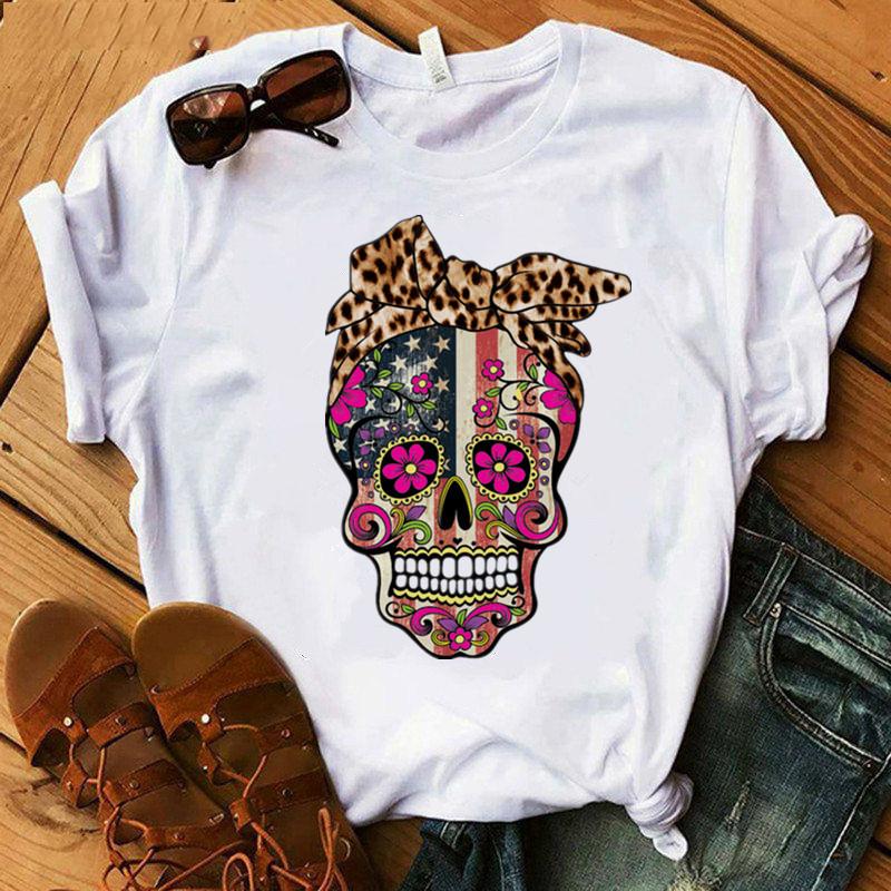 Women Crown Funny Print T Shirt Fashion Summer O Neck 90S Clothes Girl Casual