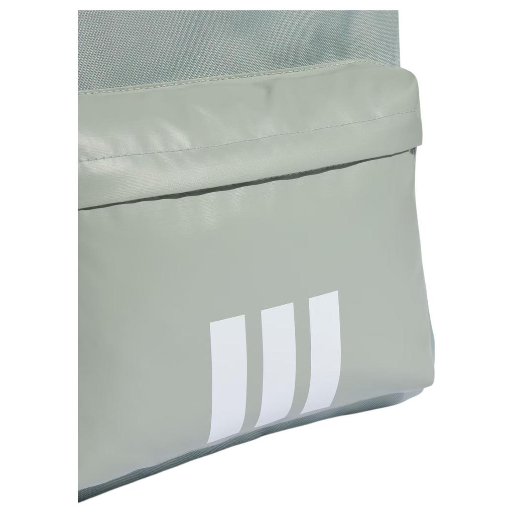 Adidas 3-Stripes Sportswear 27.4L Practical Commuting Training Backpack Unisex Backpack Light-Gray-Green White KQ7970
