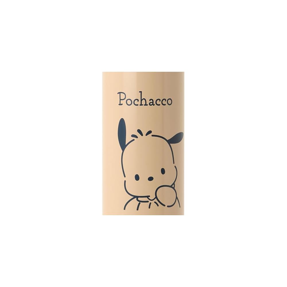 Sanrio Pochacco Stainless Steel Bottle with Cover for Children, 470mL Capacity, Name Space,