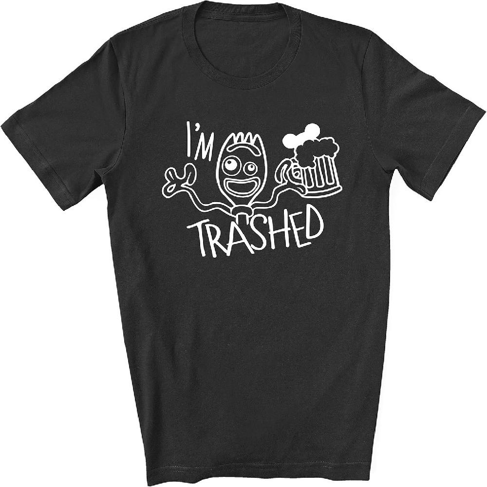 Forky Fan I m Trashed Humor Tshirt (Adult) XXXXXL чёрный