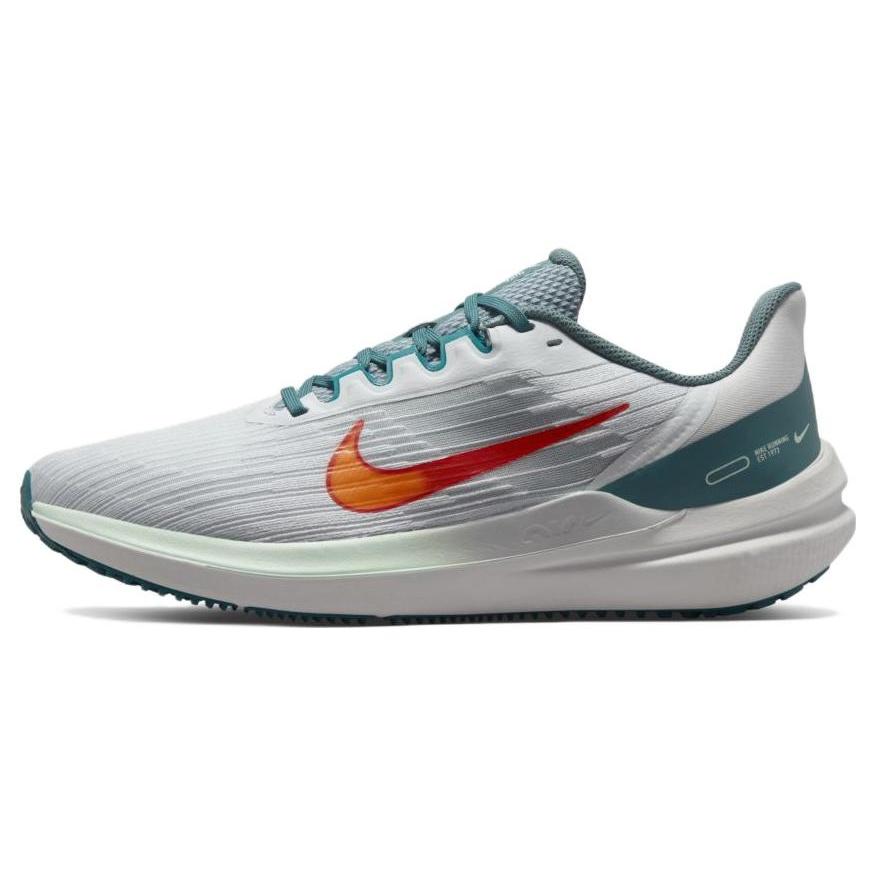 Nike Air Zoom Winflo 9  Pure Platinum Total Orange  Men s DD6203-005 EU 41