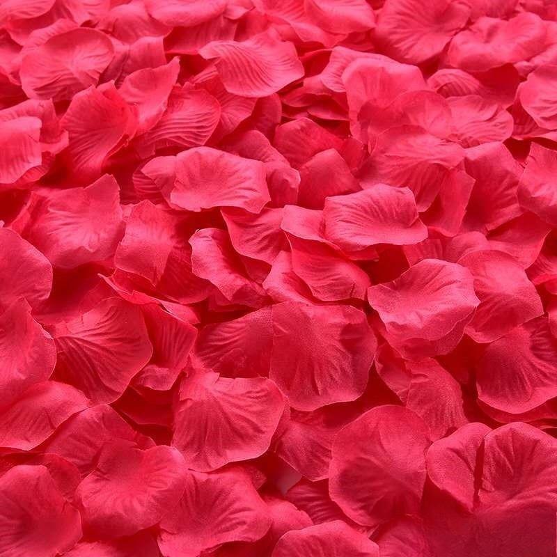 100/200Pcs Artificial Fake Rose Petals Colorful Simulation Silk Rose Petal For Valentines Day Wedding Party Romantic Decoration