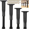 4PCS Adjustable Bed Frame Support Legs, Heavy Duty Furniture Replacement Legs for Bed, Sofa, Desk, Dresser