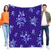 Floral Patterned Blanket Soft Cozy Throw for Sofa and Bed, Lightweight Design, Perfect for Home Decor and Gifts, Ideal for All S