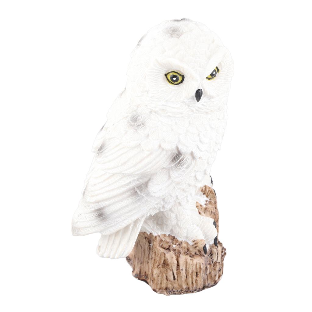 Outdoor Solar Ground Insert Landscape Light Owl Shape Waterproof Garden Decorative Lamp White