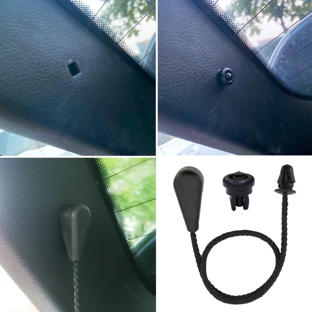 1 Set Rear Trunk Shelf Parcel String Strap Cord for Nissan Qashqai Rear Parcel Shelf Load Luggage Lift String Strap Clips