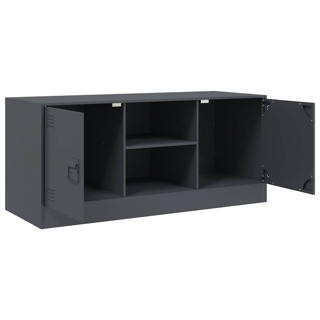 Vidaxl TV Cabinet, Anthracite, 99X39X44 Cm, Steel
