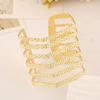 Het mode Unisex Geometrisk Urholkad Guld Silver Armring Punk Manschett Vridet Armband