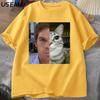 Dexter Morgan Cat T-shirts Funny Short Sleeve O Neck Tshirt Unisex Streetwear Mens Clothes Harajuku Printed T-shirt Tops