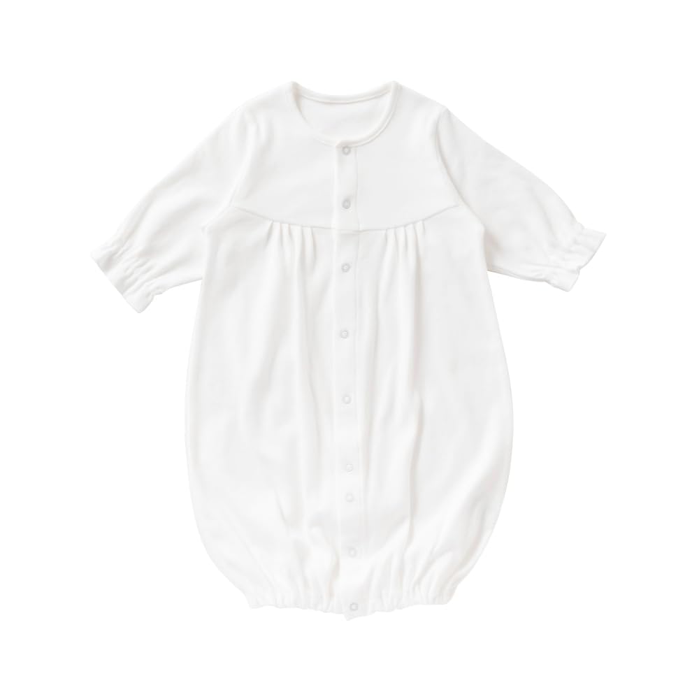 

де все с застежкой-кокеткой Новорожденный ребенок Сделано в Японии подходит для осени и [Крем Коко] Двусторонний [Замена промежности/2 способа] 50-70см (Гладкий; плавный (материал