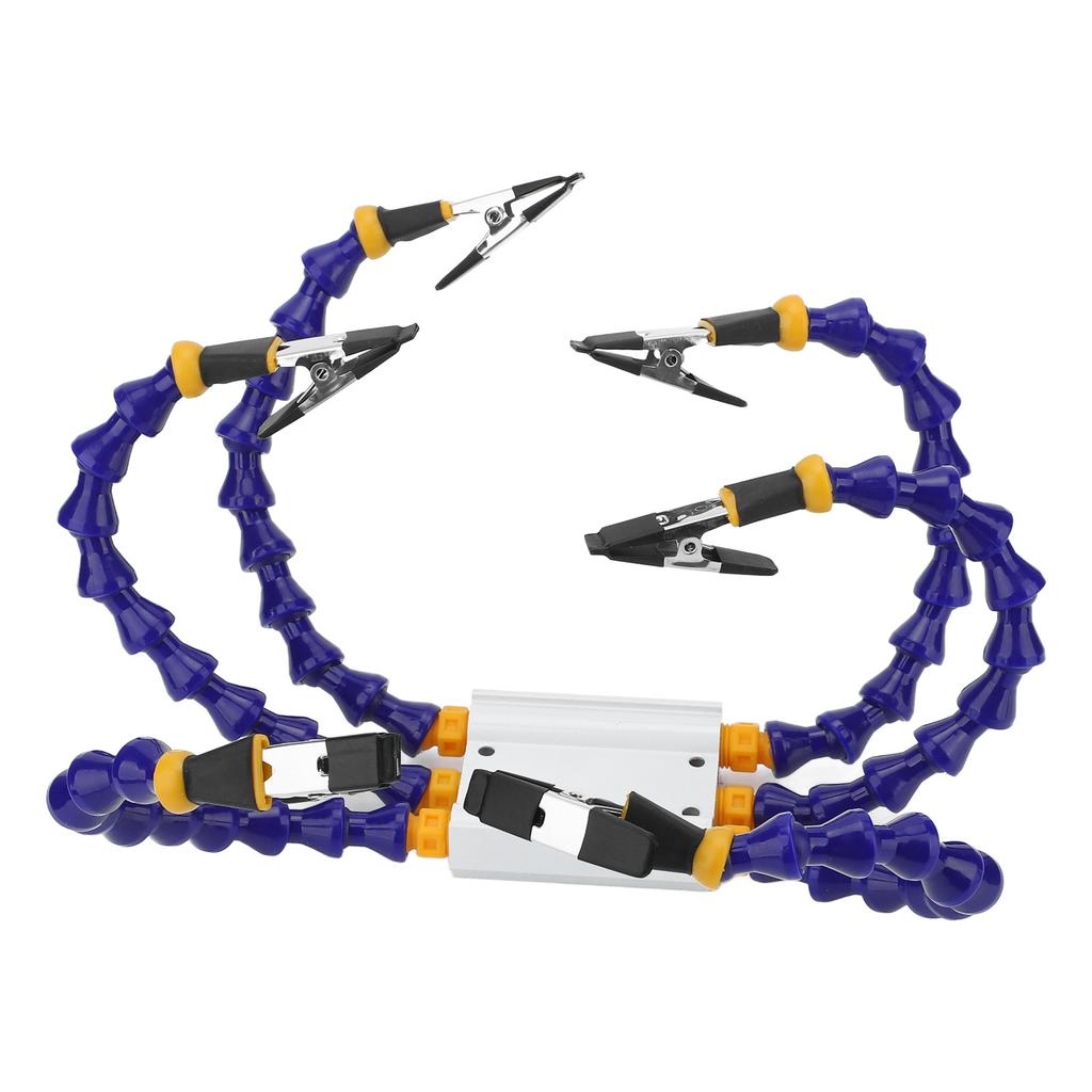 Soldering Helping Hands ABS Flexible Arm Aluminum Alloy Base Third Hand Soldering Tool with