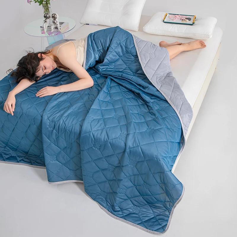 Soft Breathable Summer Blanket Cooling Feeling King Size Quilt Summer Air Condition Comforter Grade A Lightweight Coolness Duvet