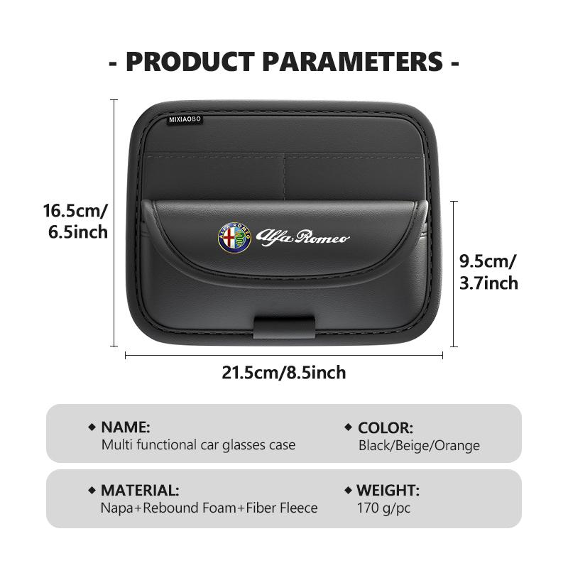 Car Stickers For Alfa Romeo Car Interior Glasses Case Sunglasses Storage Box Card Organizer Boxs For Alfa Romeo Giulia 147 Mito