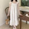 Cloud Cotton Summer New Small Fresh and Colorful Flower Cool Nightdress Light Breathable Pajamas Long Skirt Women's Loungewear