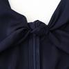 2025 Spring/Summer Women's Slim Twist Cutout Spaghetti Strap V-Neck Dress