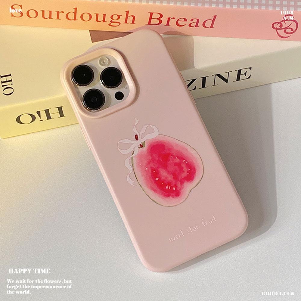 

Серия Fruit подходит для чехлов для iPhone 16, чехлов для iPhone 15, 14 с тактильными ощущениями, как у кожи, 13 нишевыми ощущениями высокого класса Apple 17PROMAX