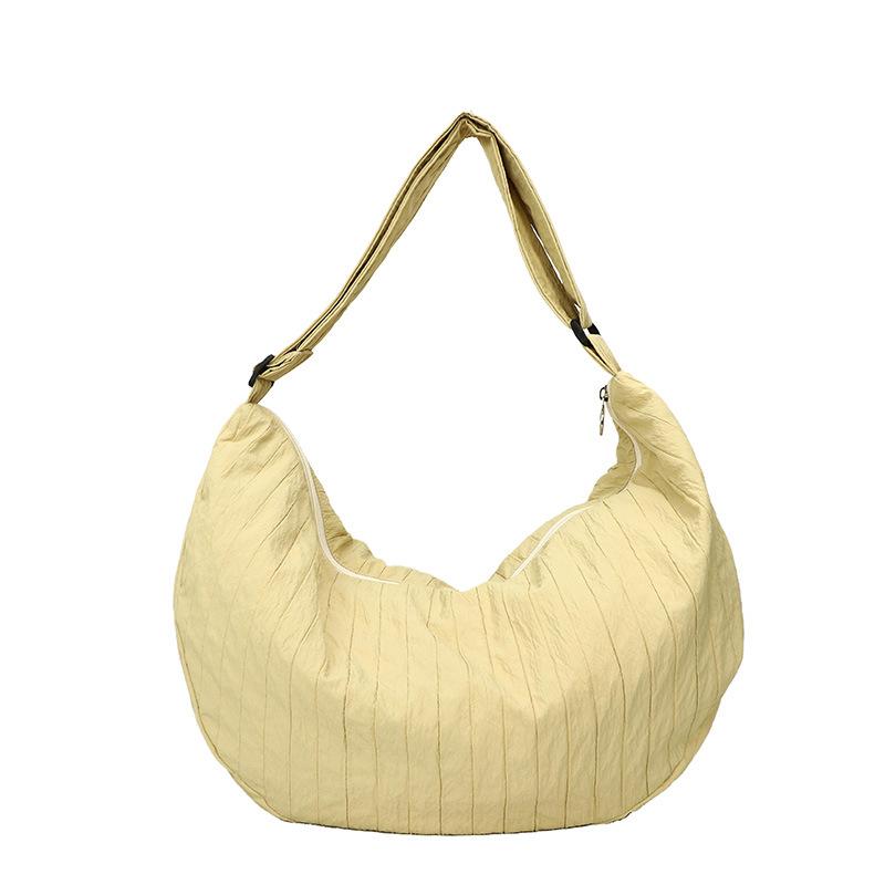 Bag women's 2025 new spring lazy wind casual niche design tote large capacity shoulder messenger cloth bag