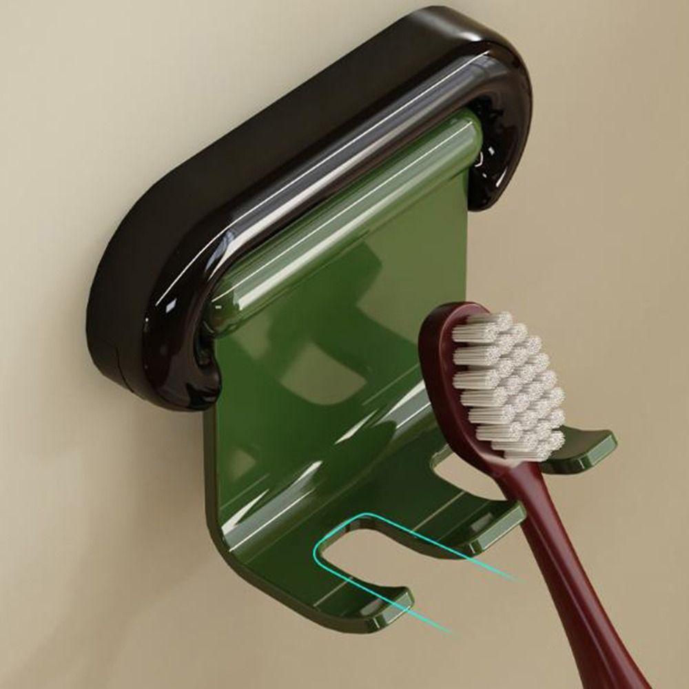 3Pcs Antique Style Magnetic Toothbrush Holder Wall Mounted Toothpaste Organizer  Mirror Cabinet