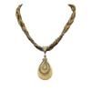 Bohemian Vintage Ethnic Water Drop Necklace with Bead Pendant
