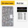 Stainless Steel Countersunk Flat Head Aluminum Open-End Pop Rivet for Decoration