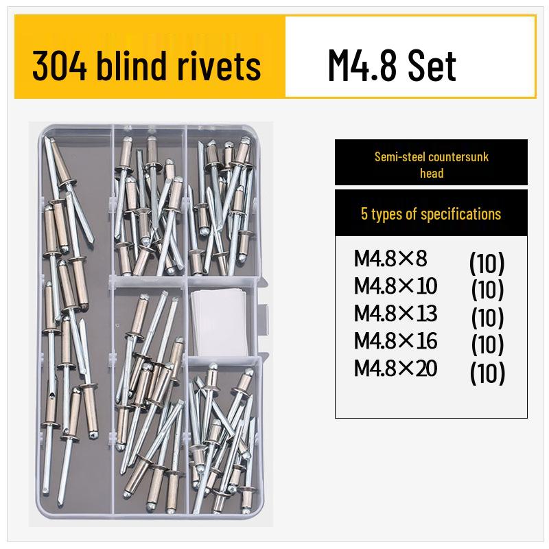 Stainless Steel Countersunk Flat Head Aluminum Open-End Pop Rivet for Decoration
