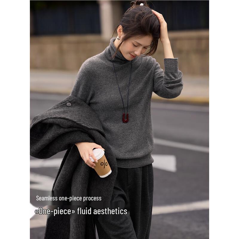XWI Women's Seamless Cashmere Wool Blend Knit Top