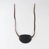 Hand Made Flat Profile Eyepatch Leather Halloween Costume Accessories Pirate Eye Mask