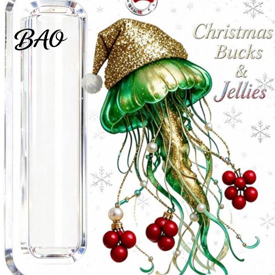 Christmas Cash Gift Ornament Acrylic Money Holder Ornament, Xmas Holiday Tree Hanging with Slot, Decoration