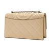 TORY BURCH Fleming Diamond Pattern Embossed Double T Leather Crossbody Shoulder Bag Medium Women's Vanilla White 164799-700