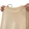 Women's Chic Fishbone Pattern Long Sleeve Slim Fit Top for Autumn and Winter