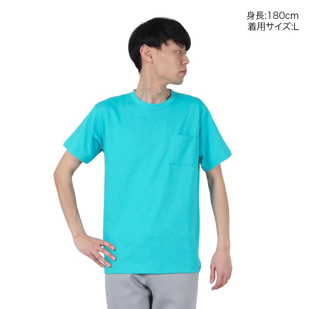 Helly Hansen HH62417 Wave Blue Short Sleeve T-Shirt with Be With Water Logo, Quick-Drying, UV Protection, Unisex, Size M