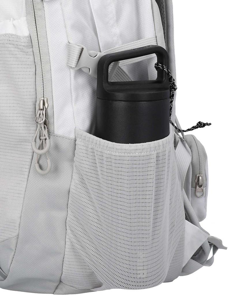 Neikidnis Carabiner Mesh Backpack Ripstop White