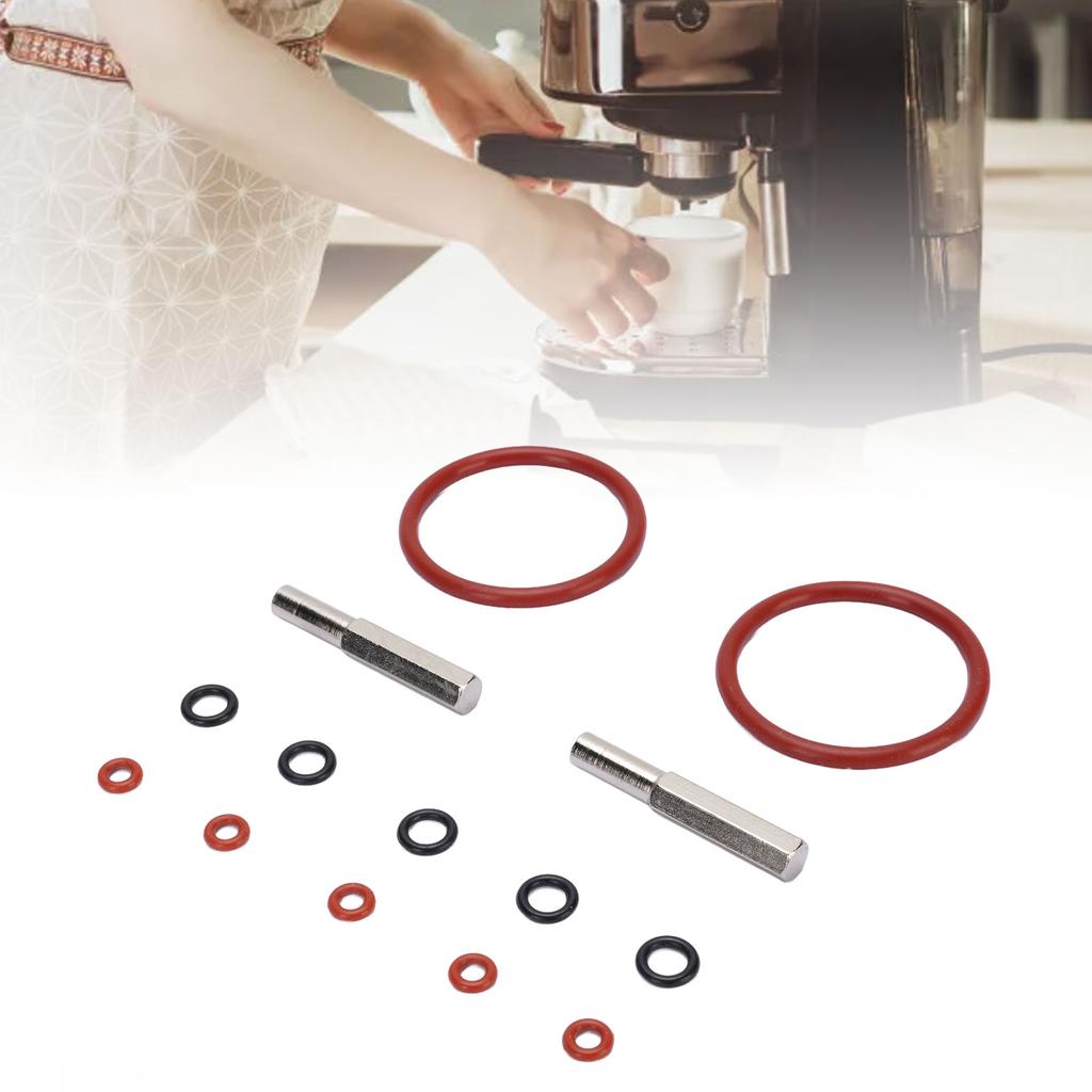 12PCS Silicone O Ring Seals Maintenance Set for Coffee Machine Silicone O Ring Repair Kit Coffee Maker Seal Gaskets with Tools