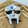 MF DOOM Mask, Fantasy Roleplay, Mad-villain Steel Face Armor Medieval Hand-Forged Mask, Hip Hop Cosplay Mask Gift