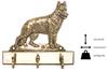 German Shepherd Dog – Key holder with a dog, brass handle for dog accessories | Art-Dog