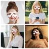 Red Light Therapy Glasses Under-Eye Massager Portable Eye Care Device LED Eye Perfector for Wrinkle Removal Skin Firming